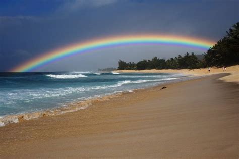 rainbow over the beach | Rainbows | Pinterest | Beach, Rainbow, Nature