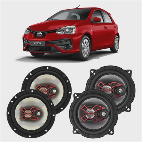 Alto Falante Toyota Etios 2012 A 2021 Bravox X 6 E 5 Polegadas 200W Rms