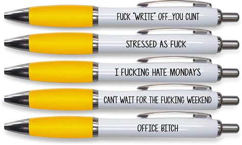 X Rude Pens For Adults Funny Boss Gifts Leaving Presents For