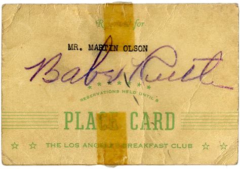 Lot Detail Babe Ruth Signature