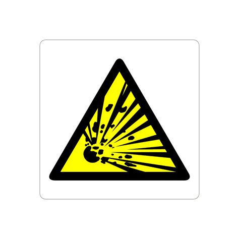 Explosive Labels 50mm X 50mm Pack Of 100 The Label People