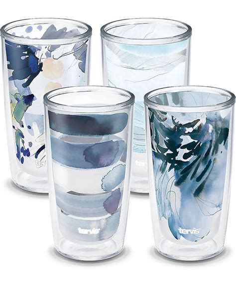 Tervis Tumbler Tervis Kelly Ventura Crystal True Blue Collection Made In Usa Double Walled