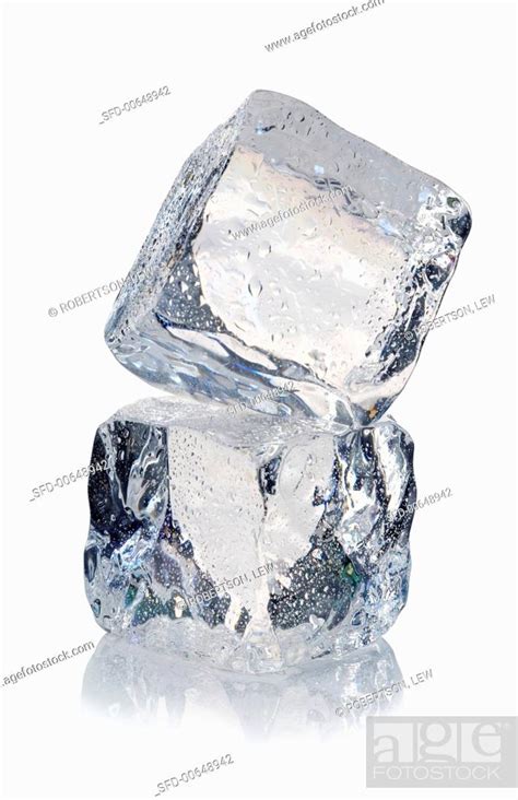 Two Ice Cubes Stock Photo Picture And Rights Managed Image Pic Sfd