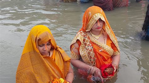 The Festival Of Chhath Puja Being Celebrated With Faith In The City Of Kanha Offered Arghya To