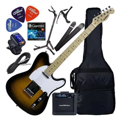 Kit Guitarra Waldman Gte Telecaster Sunburst Gx Mercadolivre