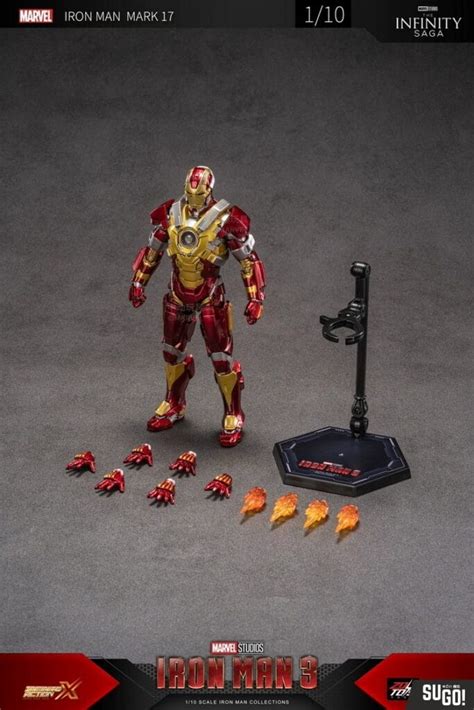 Zd Toys Marvel Mark Xvii Mk17 Iron Man 110 Action Figure Sugo Toys