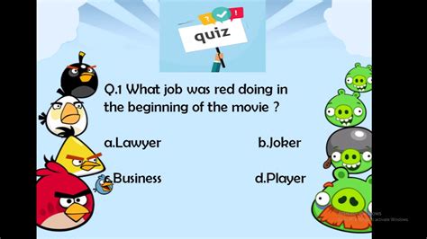 Quiz Angry Birds YouTube