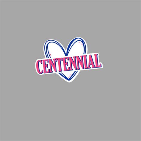 Centennial Heart Vinyl Sticker