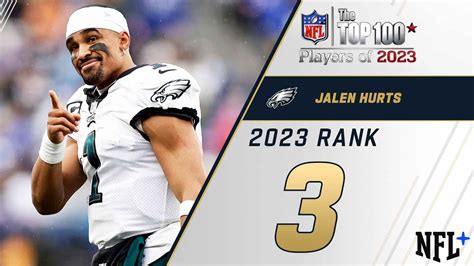 3 Jalen Hurts QB Eagles Top 100 Players Of 2023 YouTube