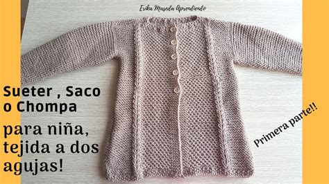 Venta chompas para niñas tejidas a dos agujas en stock