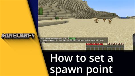 How To Set Spawn Point In Minecraft Java And Bedrock Tutorial Youtube