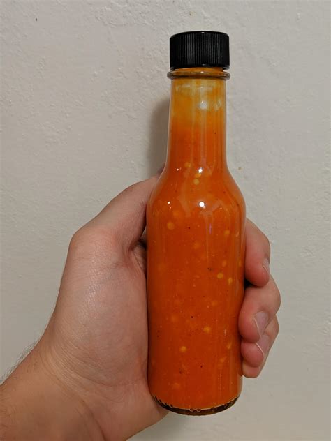 Homemade Fermented Habanero Mango Hot Sauce Rfood