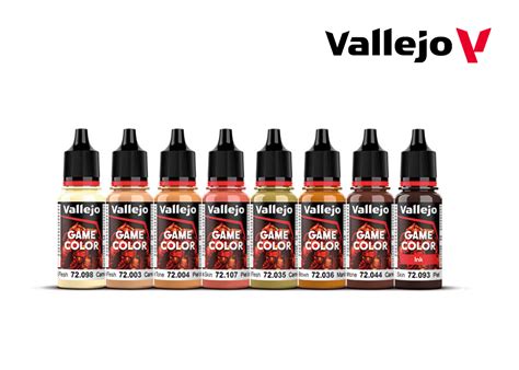 Vallejo Game Color Paint Kit - Skin Tones (8 x 18ml) - Everything Airbrush