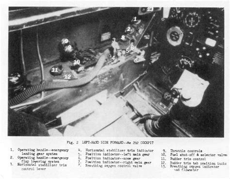 Luftwaffe Lovers: Messerschmitt 262 - cockpit