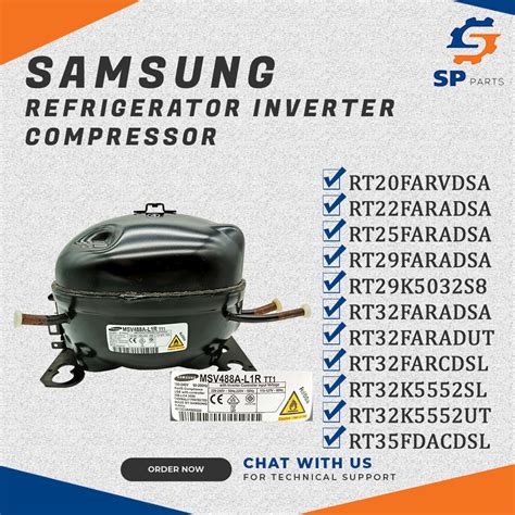 Samsung Inverter Compressor Msv488alirtt1 Rt20farvdsart22faradsart25faradsart29faradsa