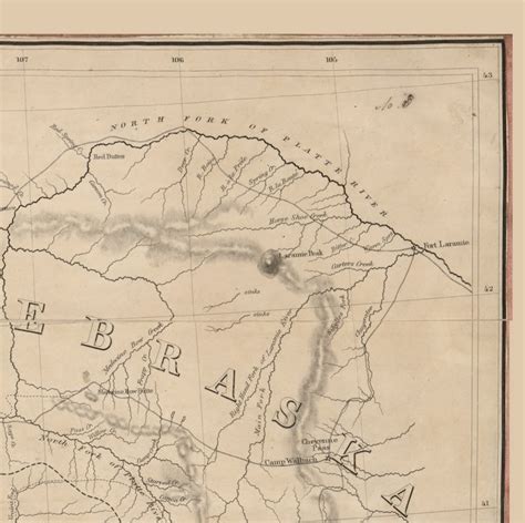 Utah Territory Military 1860 Old Map California Nevada | Etsy