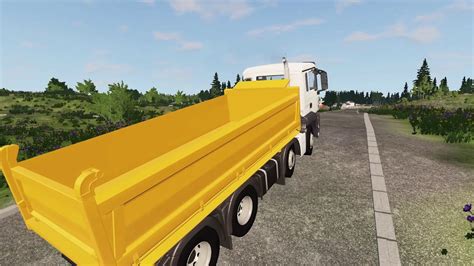 Beamng Drive Man Tgs Euro 6 Dumper Truck On Coutryside In Poland Youtube