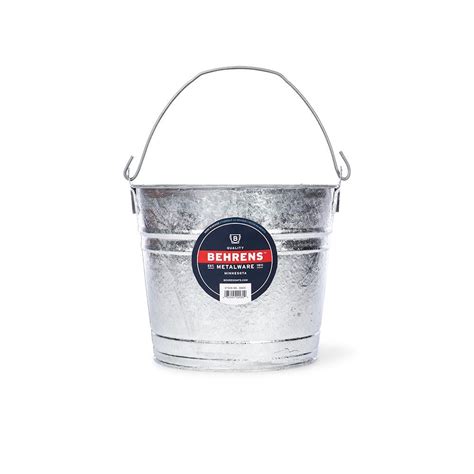 Behrens 8 Qt Steel Hot Dipped Pail 00001 The Home Depot