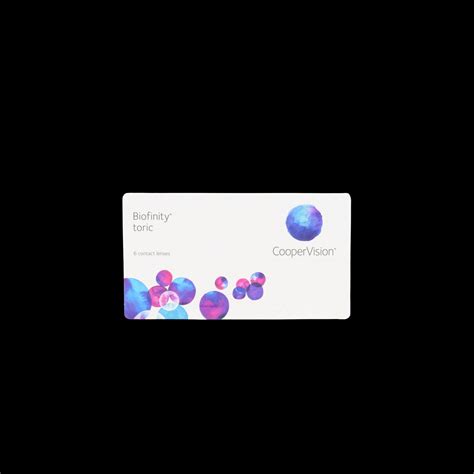 Biofinity Toric 6P - Lentilles de contact - Visique