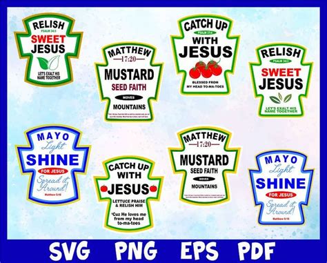 Condiment Svg Condiment With Jesus Svg Catch Up With Jesus Svg Relish