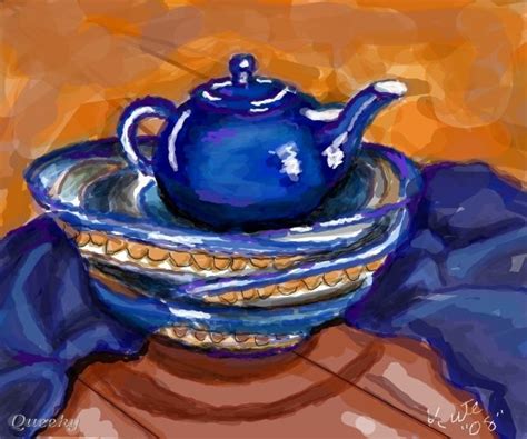 Teapot ← A Still Life Speedpaint Drawing By Kutedymples Queeky Draw And Paint