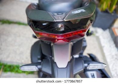 Closeup Back View Image Motorcycle Part Stock Photo 1773867857