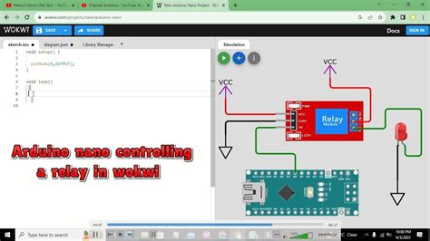 Online Simulation Of Relay With Arduino Nano In Wokwi YouTube