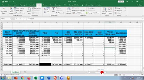 MENGHITUNG PPH 21 BONUS DI EXCEL YouTube