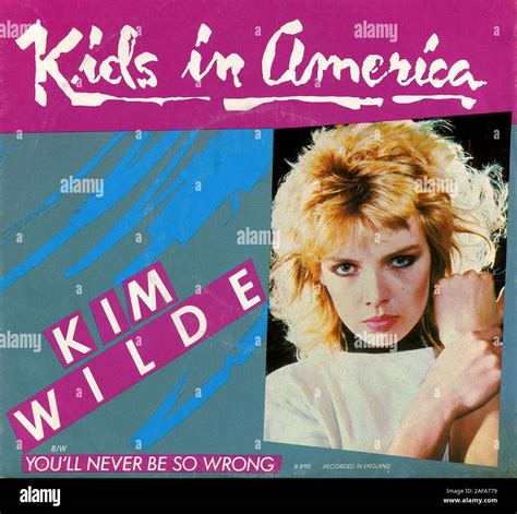 Kim Wilde - Kids In America - Vintage vinyl album cover Stock Photo - Alamy