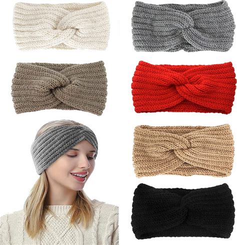 Pi Ces Bandeau Hiver Femme Bandeaux Hiver Serre T Te Tricot Oreille