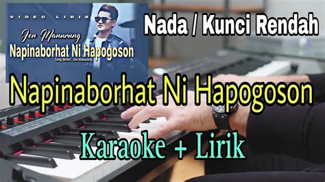 Napinaborhat Ni Hapogoson Karaoke Lagu Batak Jen Manurung Youtube