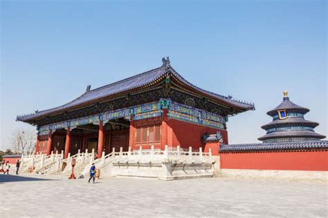 Parque Famoso Del Templo Del Cielo De Pekín En China Fotografía