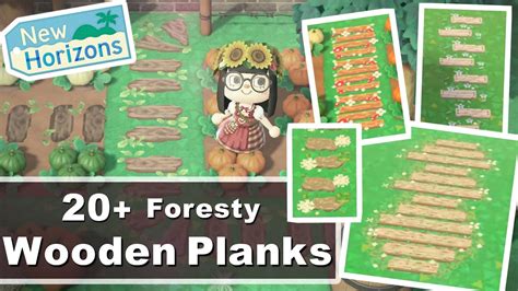 20 Acnh Foresty Wooden Plank Custom Design Animal Crossing New