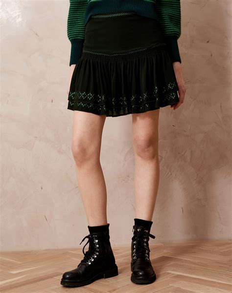 Mini Embroidered Skirt Women S Skirts Skye By Brora