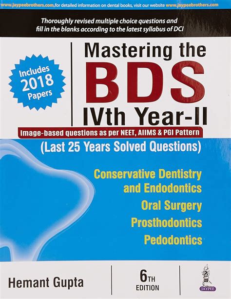 Mastering The Bds Ivth Year Ii Hemant Gupta 9789352704088