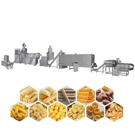 Corn Filling Extrude Machine Puffed Corn Snacks Food Making China