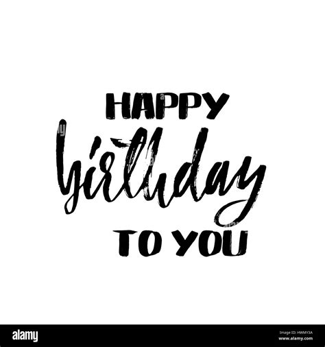 Happy birthday Black and White Stock Photos & Images - Alamy