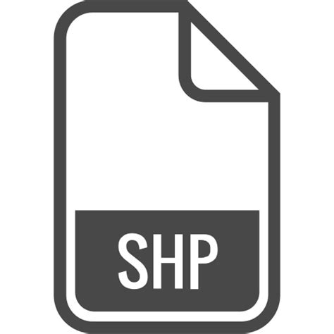 file format type document shp icon   iconfinder