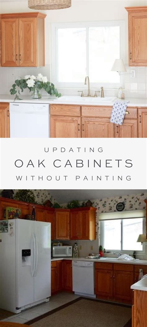 Updating A Kitchen With Oak Cabinets Without Painting Them Artofit