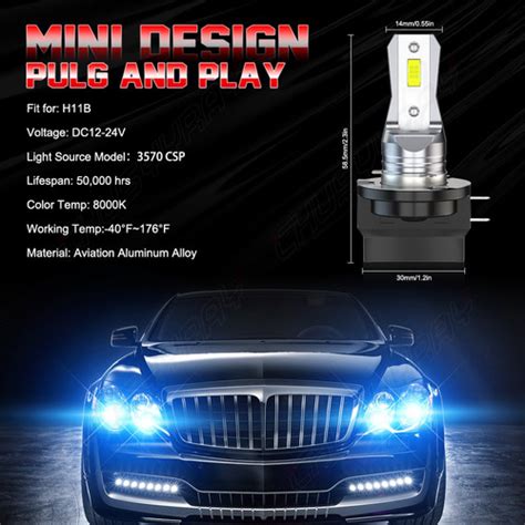 Nuevo Kit De Faros Led H B Csp Lm Ice Blue Cuotas Sin Inter S