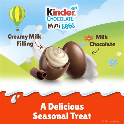 Kinder Chocolate Mini Eggs Solid Filled Pack For Easter Egg Hunts 3