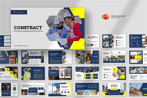 Constract Construction And Engineering Powerpoint Template