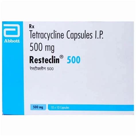 Tetracycline 500 Mg Capsules At Rs 32 Stripe Tetracycline