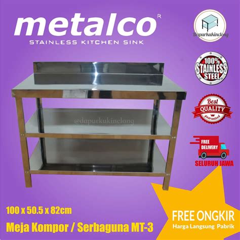 Jual Meja Stainless Meja Dapur Meja Kompor Metalco Mt Shopee