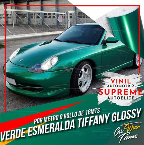 Vinil Verde Esmeralda Tiffany Supreme Autoelite Cwf X M Autoelite