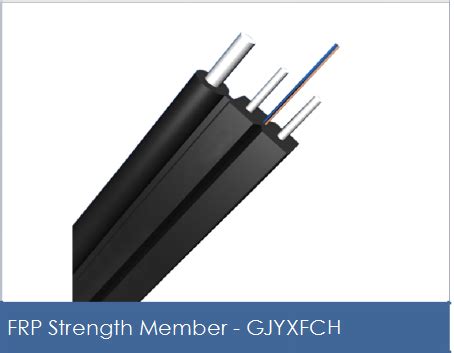 FTTH Drop Kabel GJYXFCH 2 Fasern Singlemode 9 125 OS2 FRP Strength