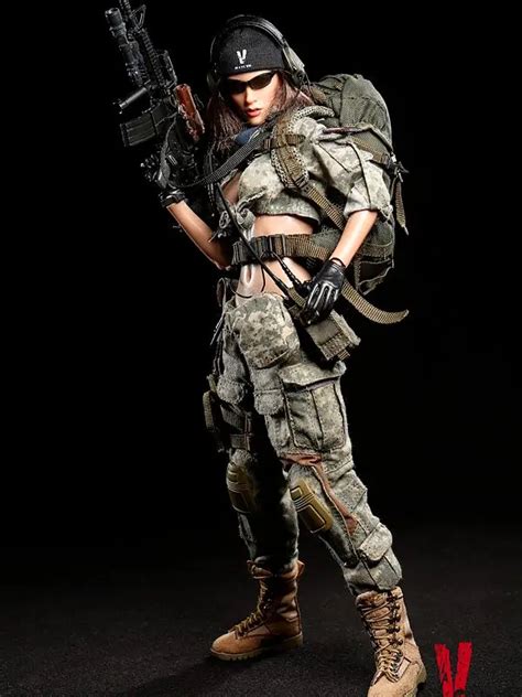 Estartek Verycool Vcf 2026 1 6 Acu Camo Female Shooter Action Figure