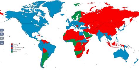 Israel vs Palestine the most liked country in the world : r/mapmaking