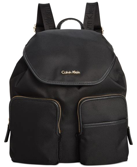 Calvin Klein Parker Ballistic Nylon Backpack In Gray Lyst