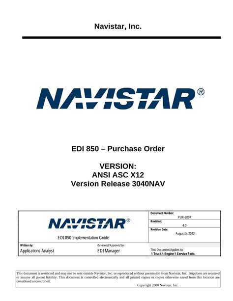 PDF EDI 850 Purchase Order VERSION ANSI ASC X12 Version DOKUMEN TIPS